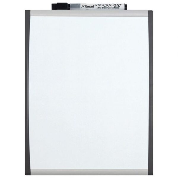 PLOČA MAGNETNA  21,5X28 CM CRNI/SREBRNI OKVIR NOBO 1903778 BIJELA