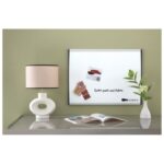 PLOČA MAGNETNA  21,5X28 CM CRNI/SREBRNI OKVIR NOBO 1903778 BIJELA - Image 2