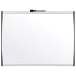 PLOČA MAGNETNA  58,5X43 CM SREBRNI/CRNI OKVIR NOBO 1903783 BIJELA