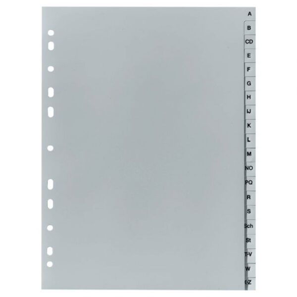 PREGRADA PLASTIČNA A4 A-Z 20L HERLITZ 10843522 SIVA