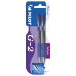 ROLER GEL GRIP 0,7 MM G2 PK2 PILOT BL-G2-7 PLAVI/PLAVI BLISTER