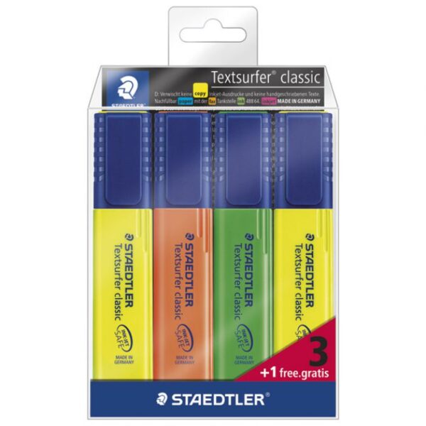 SIGNIR 1-5 MM CLASSIC PK3 PLUS 1 GRATIS STAEDTLER 364-S WP4P