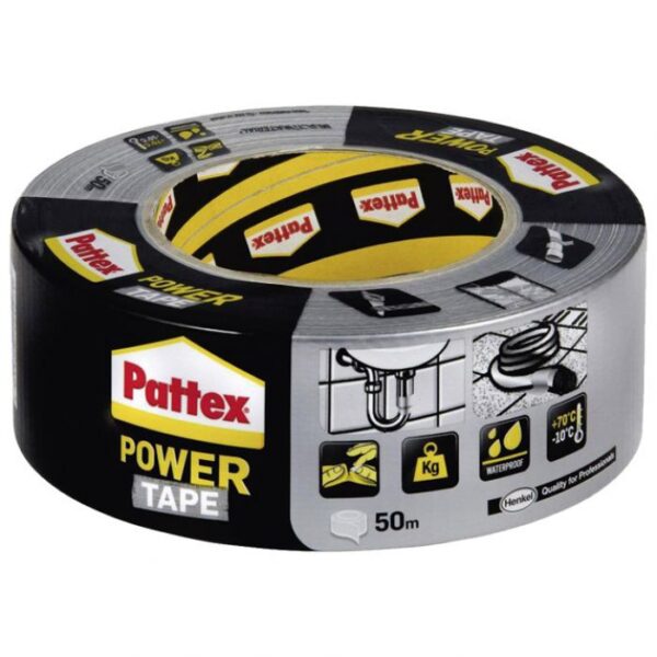 TRAKA LJEPLJIVA 50 MM/50M POWER TAPE PATTEX HENKEL 1677469 SREBRNA
