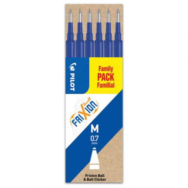 ULOŽAK ZA ROLER 0,7 MM FRIXION PIŠI-BRIŠI PK6 PILOT BLS-FR7-L-S6 PLAVI