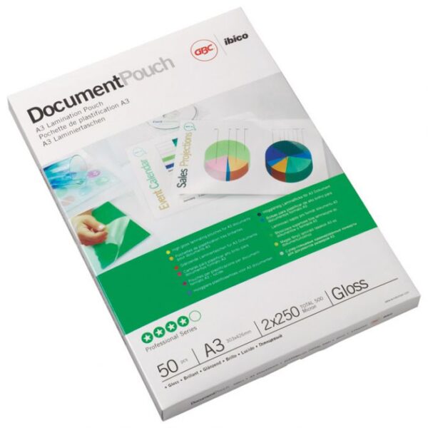 FOLIJA ZA PLASTIFICIRANJE 250MY A3 SJAJNA PK50 GBC.3740450