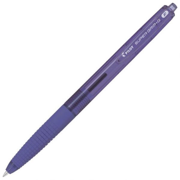 OLOVKA KEMIJSKA SUPER GRIP G RETRACTABLE PILOT BPGG-8R-F LJUBIČASTA