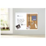 PLOČA MAGNETNA/PLUTO  58,5X43 CM SREBRNI OKVIR NOBO 1903784 BIJELA/SMEĐA - Image 2