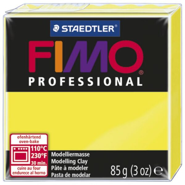 MASA ZA MODELIRANJE   85G FIMO PROFESSIONAL STAEDTLER 8004-1 LIMUN ŽUTA * DO ISTEKA ZALIHA