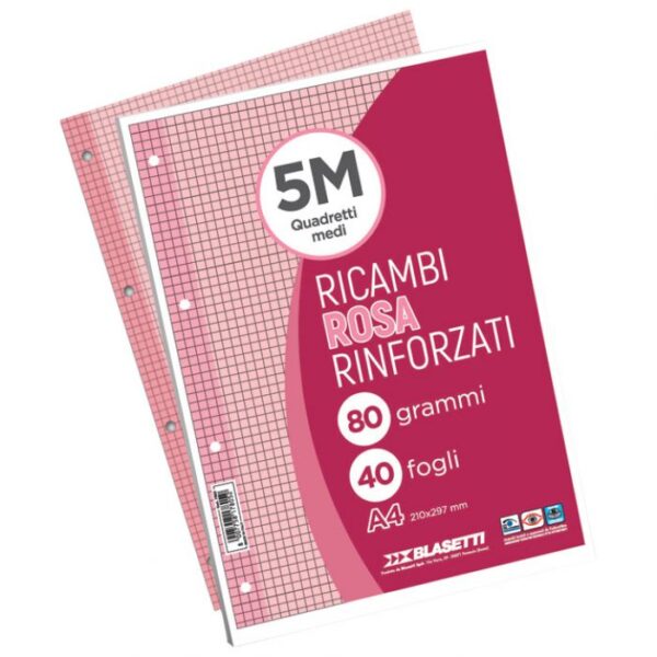 BLOK ZA MAPU ULOŽNU 4 RUPE A4 KARO 40L BLASETTI ROZA
