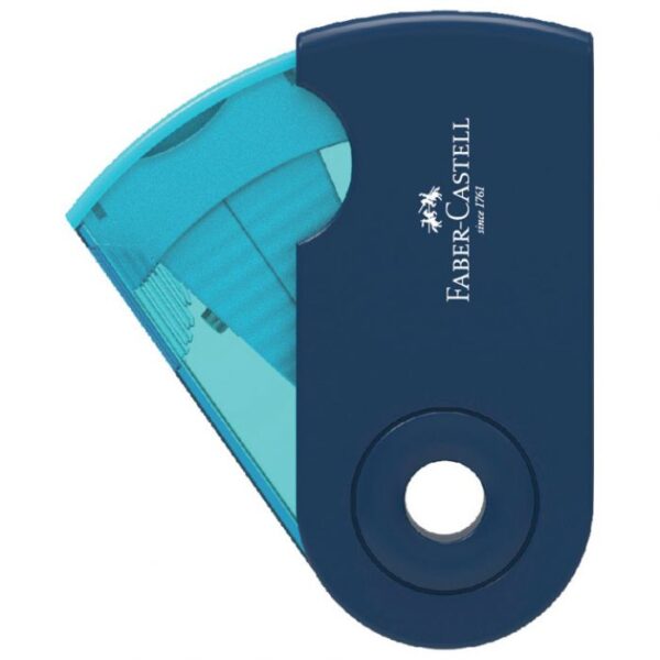 ŠILJILO PVC S PVC KUTIJOM 1RUPA SLEEVE MINI FABER-CASTELL 182714 SORTIRANO