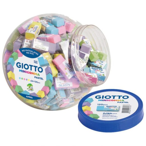 GUMICA MINIGOMMA GIOTTO FILA 2339 SORTIRANO PASTEL BOJE