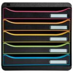 KUTIJA S  5 LADICA (RUB SORT BOJE) EXACOMPTA 309914D CRNA - Image 2