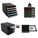 KUTIJA S  5 LADICA (RUB SORT BOJE) EXACOMPTA 309914D CRNA - Image 5