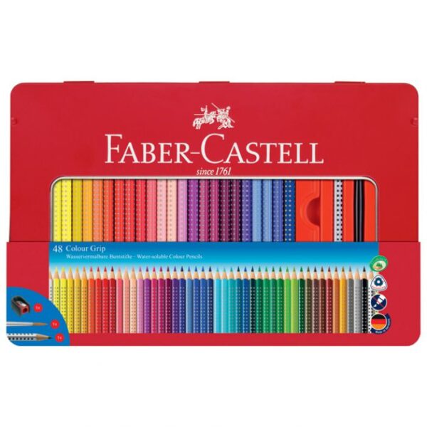 BOJE DRVENE  48BOJA METALNA KUTIJA GRIP 2001 FABER-CASTELL 112448