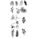 ŽIG S MOTIVOM 15 UZORAKA DRVENI NOVOGODIŠNJI GRANČICE HEYDA 20-48886 77 - Image 2