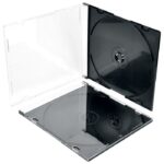 KUTIJA ZA   1 CD PVC SLIM PROZIRNA/CRNA