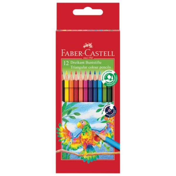 BOJE DRVENE  12BOJA TROKUTASTE FABER-CASTELL 116512 BLISTER