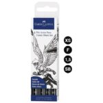 FLOMASTER PITT ARTIST COMIC BLACK PK4 FABER-CASTELL 267194 CRNI BLISTER - Image 4