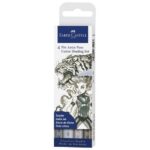 FLOMASTER PITT ARTIST COMIC SHADING PK4 FABER-CASTELL 267195 SIVI BLISTER