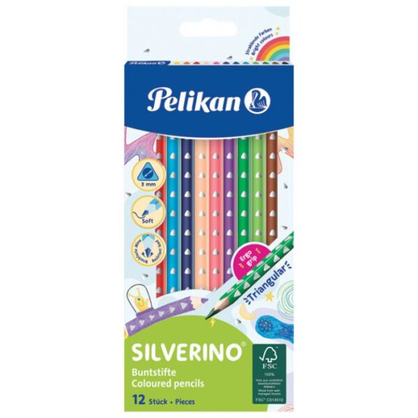 BOJE DRVENE  12BOJA SILVERINO PELIKAN 700634 (100401597) BLISTER