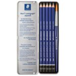 OLOVKA GRAFITNA PK5 PLUS KIST U METALNOJ KUTIJI MARS LUMOGRAPH AQUARELL DESIGNJOURNEY STAEDTLER 100A G6! - Image 2