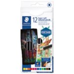 BOJE DRVENE  12BOJA SUPER SOFT BLACK DESIGN JOURNEY STAEDTLER 149C C12 BLISTER