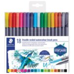 FLOMASTER 18BOJA OBOSTRANI AKVAREL DESIGN JOURNEY STAEDTLER 3001 TB18 BLISTER