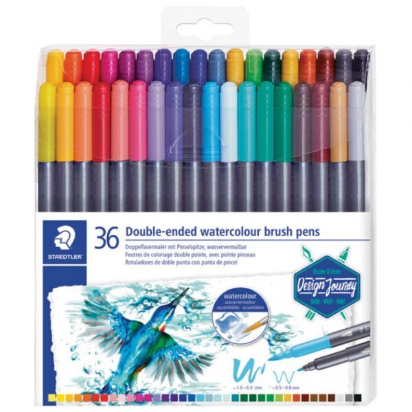 FLOMASTER 36BOJA OBOSTRANI AKVAREL DESIGN JOURNEY STAEDTLER 3001 TB36 BLISTER