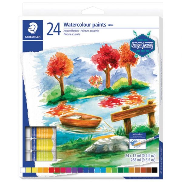 BOJA VODENA U TUBI 12MLX24BOJE DESIGN JOURNEY STAEDTLER 8880 C24