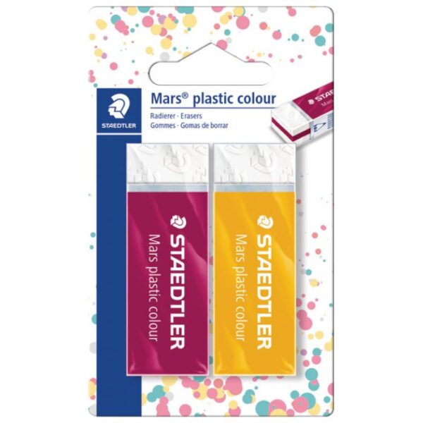 GUMICA MARS PLASTIC COLOUR PK2 STAEDTLER 52650E1BK2 BLISTER * DO ISTEKA ZALIHA