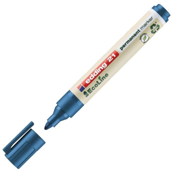 MARKER PERMANENTNI 1,5-3 MM OKRUGLI VRH ECOLINE EDDING 21 PLAVI
