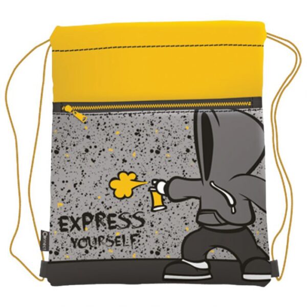 VREĆICA ZA TJELESNI EXPRESS YOURSELF CONNECT SIVO-ŽUTA * DO ISTEKA ZALIHA