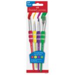 SET KISTOVA OD SINTETIČKIH VLAKANA PK4 FABER-CASTELL 481600 SORTIRANO BLISTER