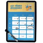 ETUI SAMOLJEPLJIV A4 PIŠI-BRIŠI S MAGNETOM MAGNETO PK2 TARIFOLD (DJOIS) 194377 CRNI BLISTER - Image 2