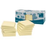 BLOK SAMOLJEPLJIV  75X75 MM 12X100L NATURE GLOBAL NOTES 5654-11BOX ŽUTI