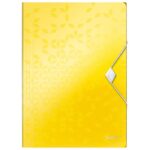 FASCIKL KLAPA S GUMICOM PP A4 WOW LEITZ 45990116 ŽUTI