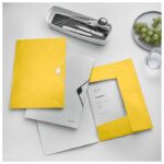 FASCIKL KLAPA S GUMICOM PP A4 WOW LEITZ 45990116 ŽUTI - Image 3