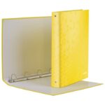 MAPA ULOŽNA 4RINGA-FI30 MM/HRBAT-40 MM A4 WOW LEITZ 42440116 METALIK ŽUTA * DO ISTEKA ZALIHA - Image 2