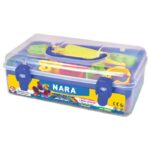 PLASTELIN  7BOJA U KUTIJI  PLUS  7 KALUPA  PLUS  VALJAK (550G) NARA PX-550-7 PLUS 7SM/R