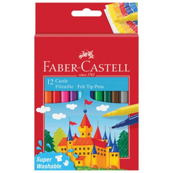 FLOMASTER ŠKOLSKI  12BOJA FABER-CASTELL 554201 BLISTER