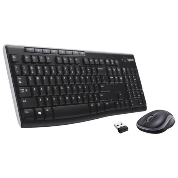 TIPKOVNICA  PLUS  MIŠ BEŽIČNI MK270 LOGITECH  (HR ZNAKOVI) CRNA
