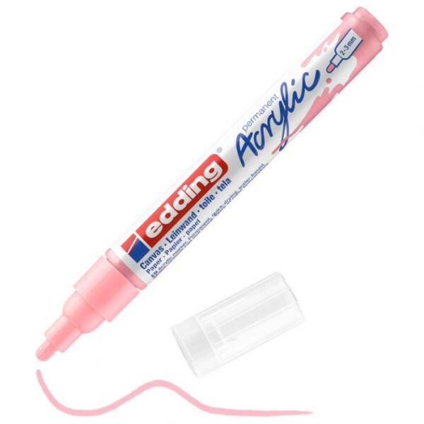 MARKER AKRILNI 2-3 MM EDDING 5100935 PRLJAVO PASTELNO ROZI