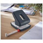 BUŠAČ 2 RUPE DO  30 LISTOVA COSY LEITZ 50040089 TAMNOSIVI BLISTER - Image 3