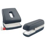 BUŠAČ 2 RUPE DO  30 LISTOVA COSY LEITZ 50040089 TAMNOSIVI BLISTER - Image 4