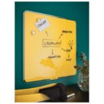 PLOČA MAGNETNA  45X45 CM STAKLENA COSY LEITZ 70440019 ŽUTA - Image 4