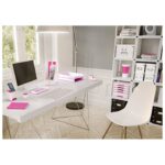 STALAK ZA SPISE OKOMIT PLASTIČAN WOW LEITZ 53621023 -NL BIJELO-ROZA - Image 4