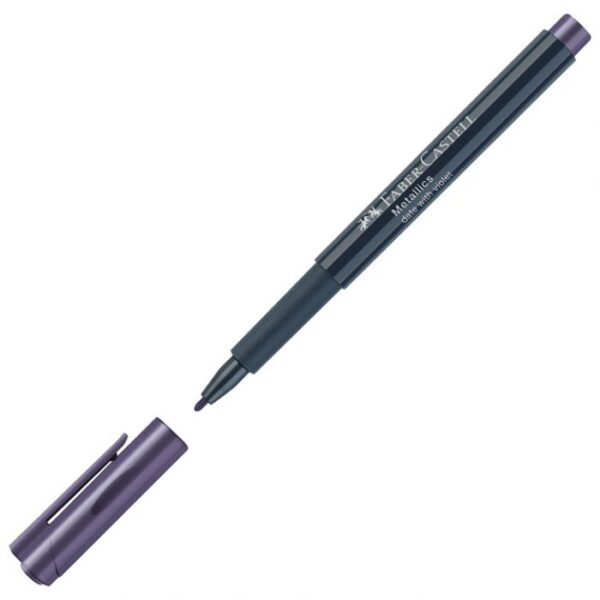 MARKER PERMANENTNI 1-2 MM METALLIC FABER-CASTELL 160736 METALIK LJUBIČASTI * DO ISTEKA ZALIHA
