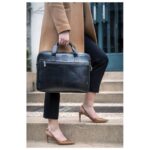 TORBA POSLOVNA ZA NOTEBOOK 15,6&QUOT; KOŽNA EXACTIVE EXACOMPTA 17437E CRNA - Image 5