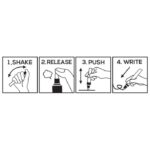 MARKER PERMANENTNI LAKIRAJUĆI 2-4 MM PENAC CRNI - Image 4