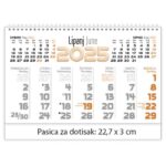 KALENDAR STOLNI PLANER - DVOTJEDNIK &QUOT;CROATIA&QUOT; 30 LISTIOVA, SPIRALA - Image 2